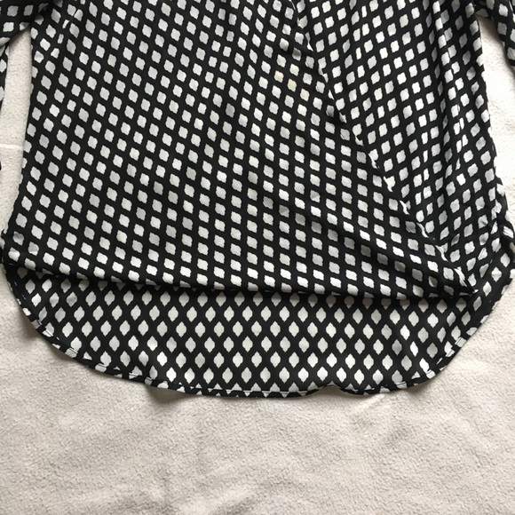Whbm criss cross draped sheer wrap top - Picture 2 of 8